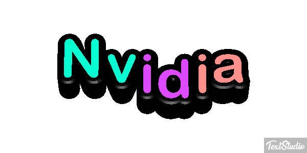 Nvidia Text effect