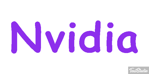 Nvidia Text effect