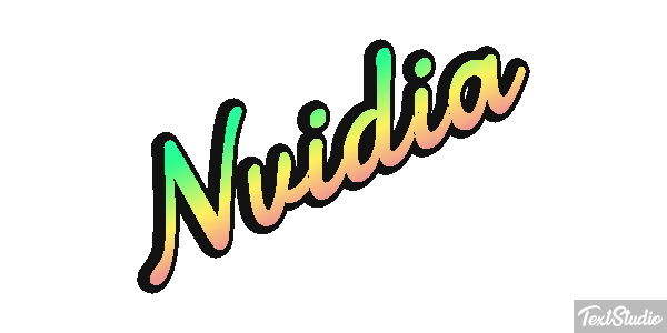 Nvidia Text effect