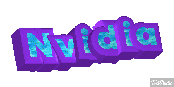 Nvidia Text effect