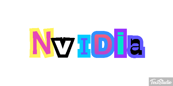 Nvidia Text effect
