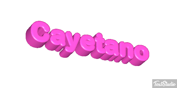 Cayetano Efecto de texto