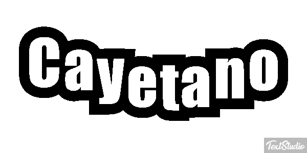 Cayetano Efecto de texto