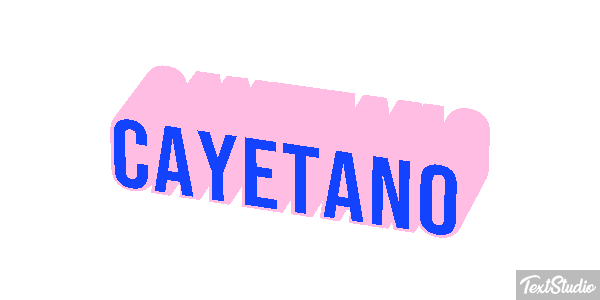 Cayetano Efecto de texto