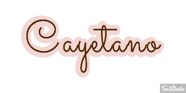 Cayetano Efecto de texto
