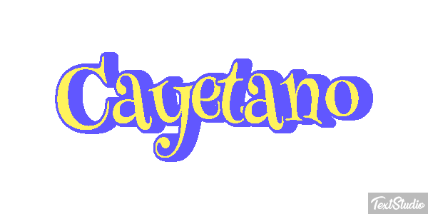 Cayetano Efecto de texto