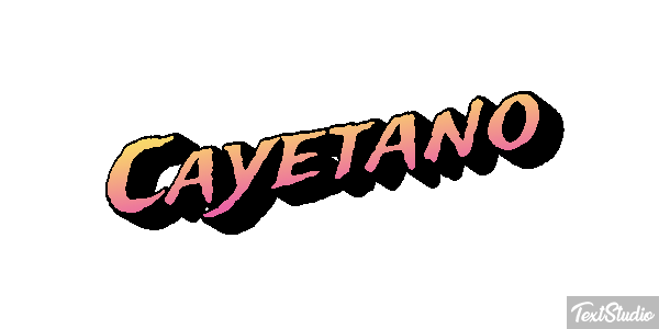 Cayetano Efecto de texto