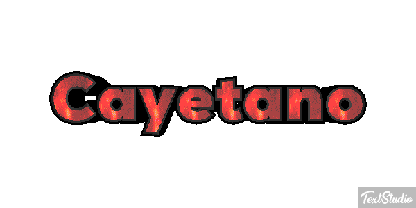Cayetano Efecto de texto