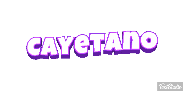 Cayetano Efecto de texto