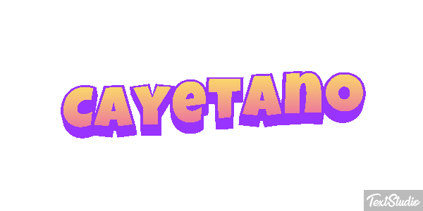 Cayetano Efecto de texto