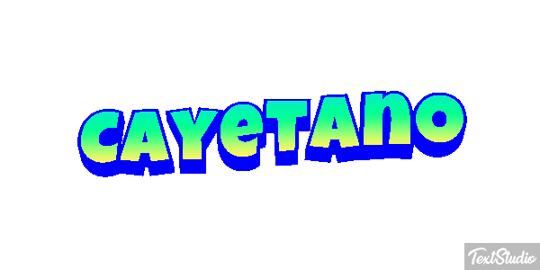 Cayetano Efecto de texto