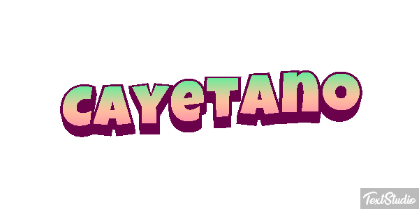 Cayetano Efecto de texto