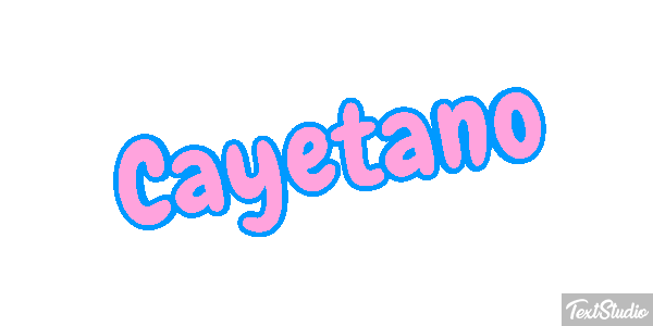 Cayetano Efecto de texto