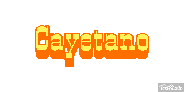 Cayetano Efecto de texto