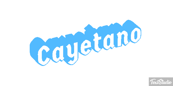 Cayetano Efecto de texto