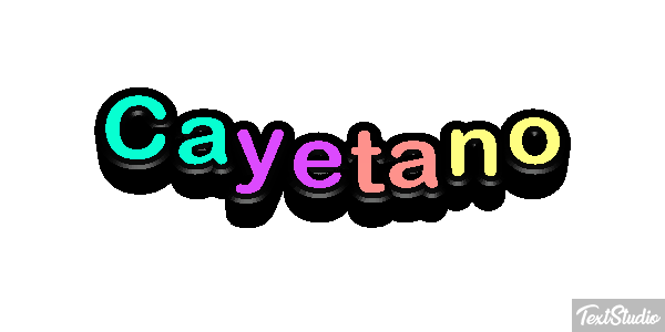Cayetano Efecto de texto