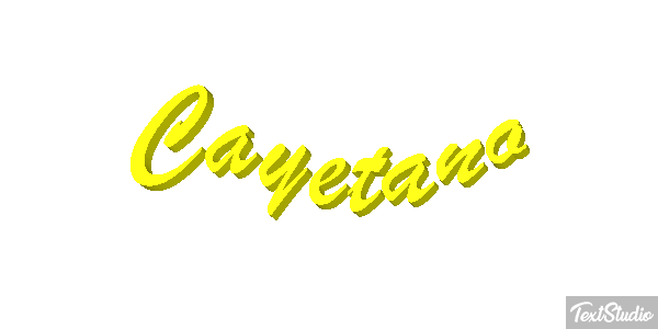 Cayetano Efecto de texto