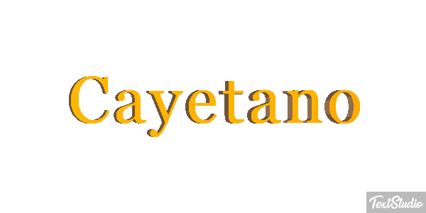 Cayetano Efecto de texto