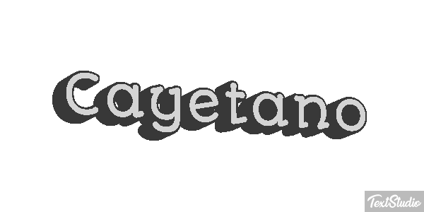 Cayetano Efecto de texto