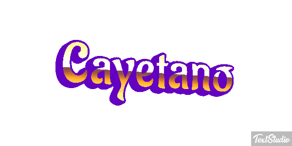 Cayetano Efecto de texto
