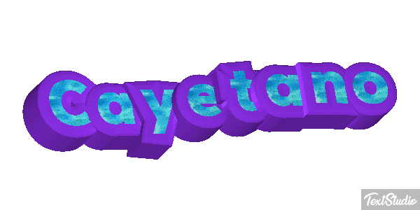 Cayetano Efecto de texto