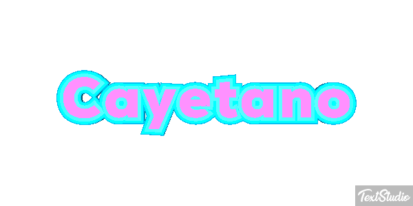 Cayetano Efecto de texto