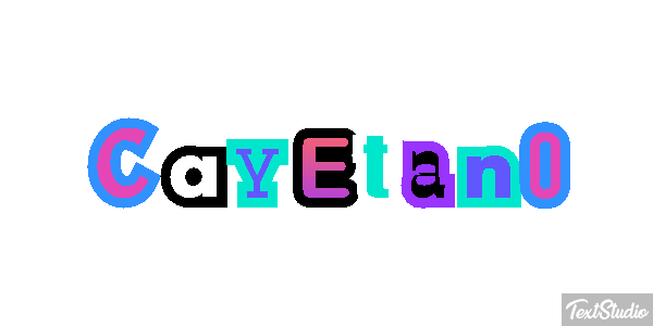 Cayetano Efecto de texto