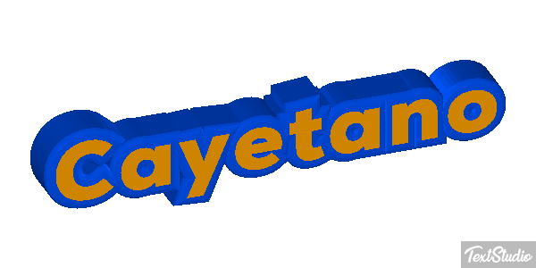 Cayetano Efecto de texto