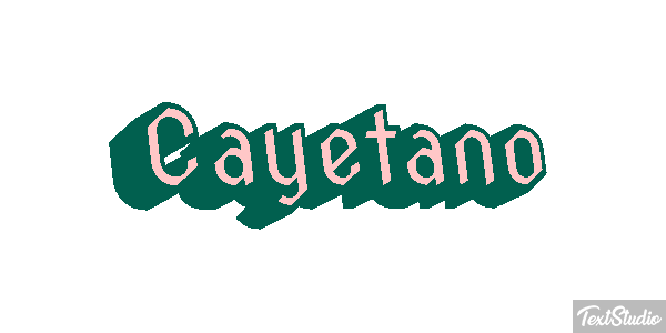 Cayetano Efecto de texto