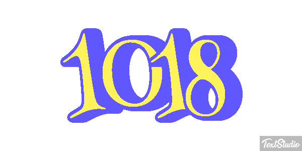 1018 Text effect