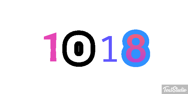 1018 Text effect
