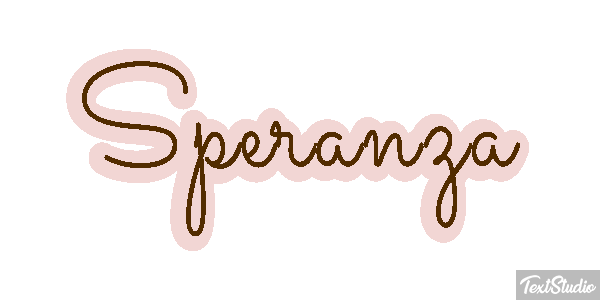 Speranza Effetto testo