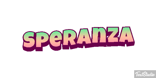 Speranza Effetto testo