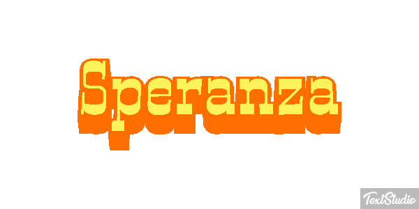 Speranza Effetto testo