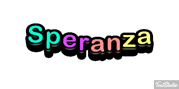 Speranza Effetto testo
