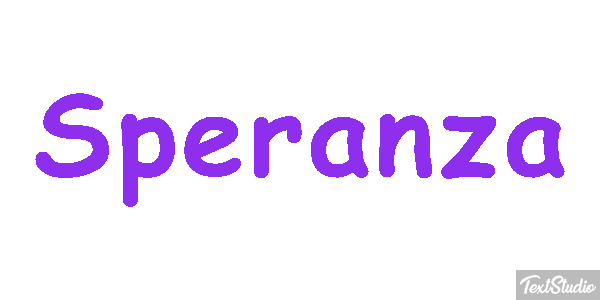 Speranza Effetto testo