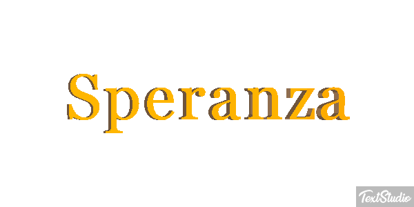 Speranza Effetto testo