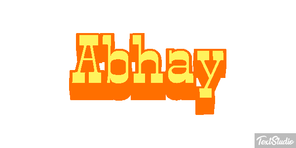 Abhay Effet de texte