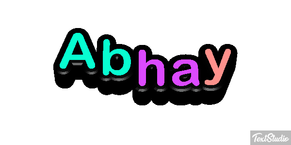 Abhay Effet de texte
