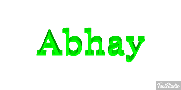 Abhay Effet de texte