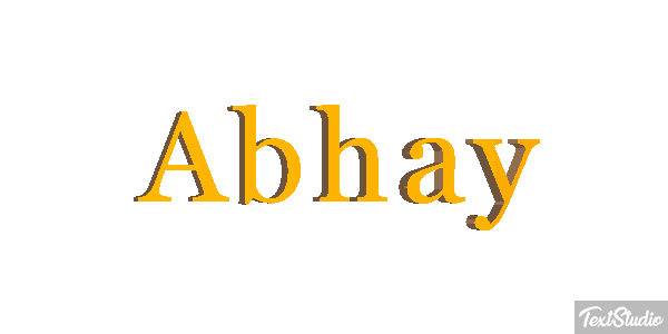 Abhay Effet de texte