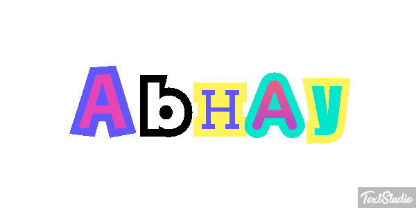 Abhay Effet de texte