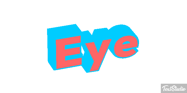 Eye Text effect