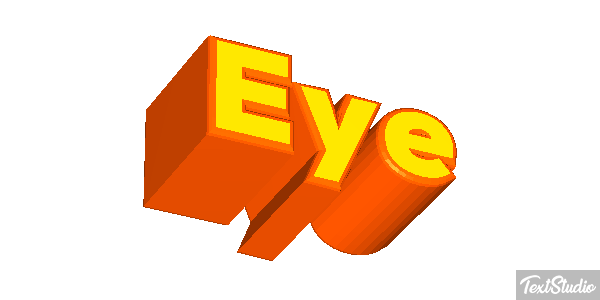 Eye Text effect