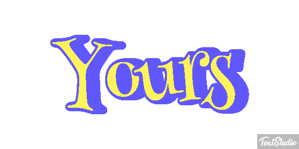 Yours Text effect