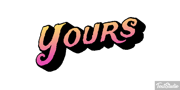 Yours Text effect