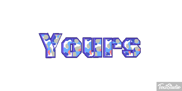 Yours Text effect