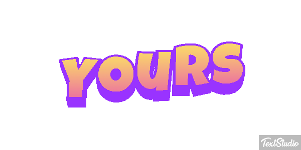 Yours Text effect
