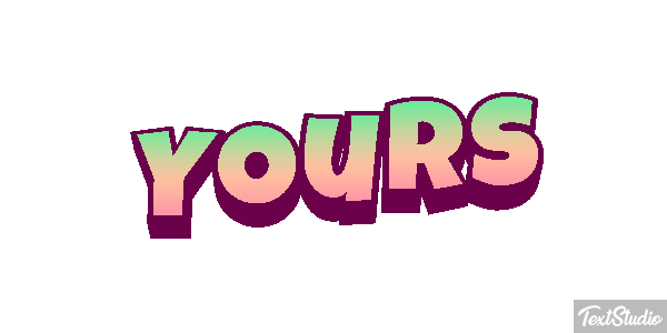 Yours Text effect