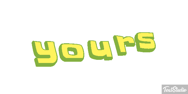 Yours Text effect